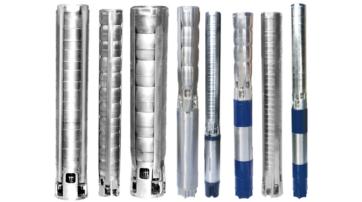 V6 Stainless Steel Borewell Submersible Pump Set (Water Filled)